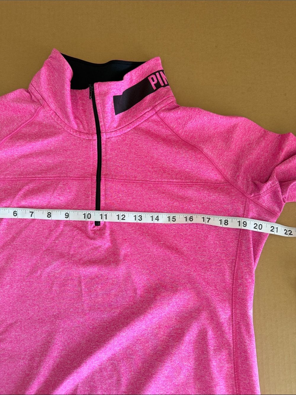 VS PINK Half Zip Pull Over size large - Picture 3 of 6